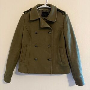 Banana Republic Olive Green Peacoat